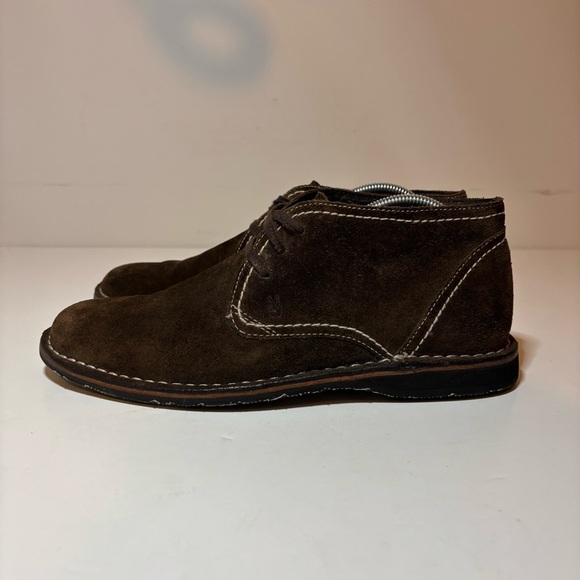 John Varvatos Men’s Hipster Brown Suede Chukka Boots Size 9 M Chelsea Boots - Picture 2 of 10
